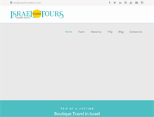 Tablet Screenshot of customisraeltours.com